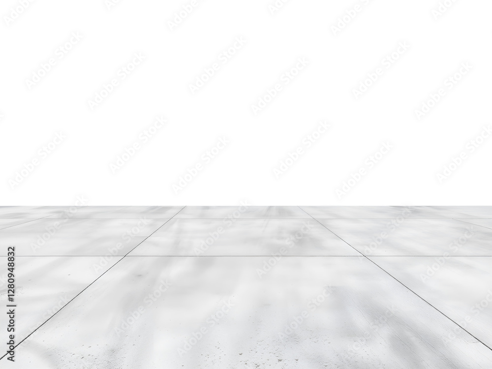 Fototapeta premium White marble floor with empty space, perfect for product display, interior design, and architecture. Generative AI