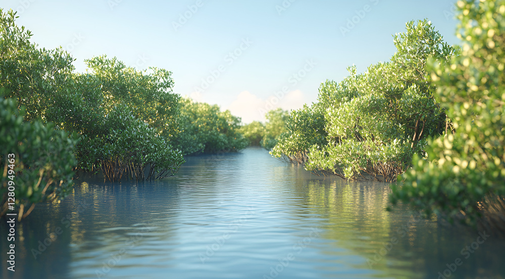 Exploring serenity a tranquil river in a lush mangrove forest nature photography peaceful environment aerial view Exploring serenity a tranquil river in a lush mangrove forest nature photography peaceful environment aerial view
