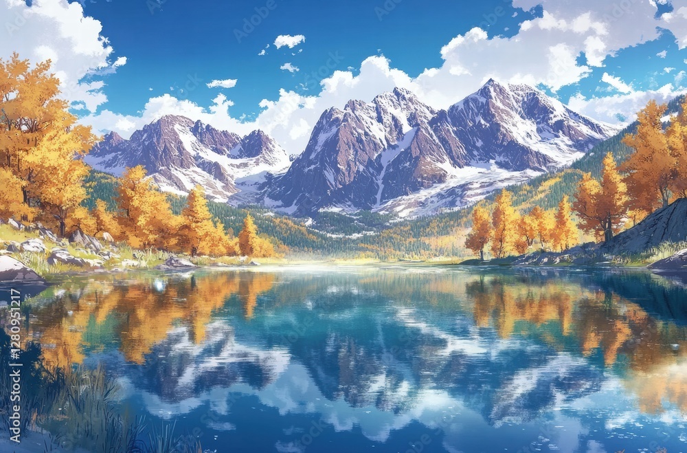 Fototapeta premium lake in the mountains