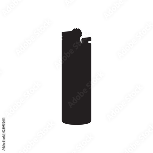 lighter sign on white background template. Black and white silhouette lighter icon for web and app
