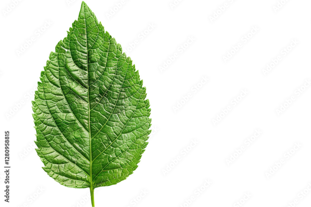 A close view of weeds plant leaves isolated on a plain background or PNG for poster or graphic use, Generative AI. A close view of weeds plant leaves isolated on a plain background or PNG for poster or graphic use, Generative AI.