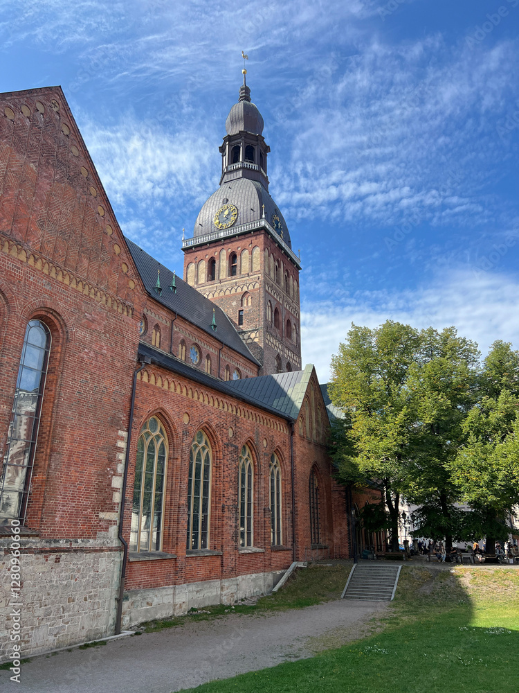 Riga Cathedral in the old town of Riga