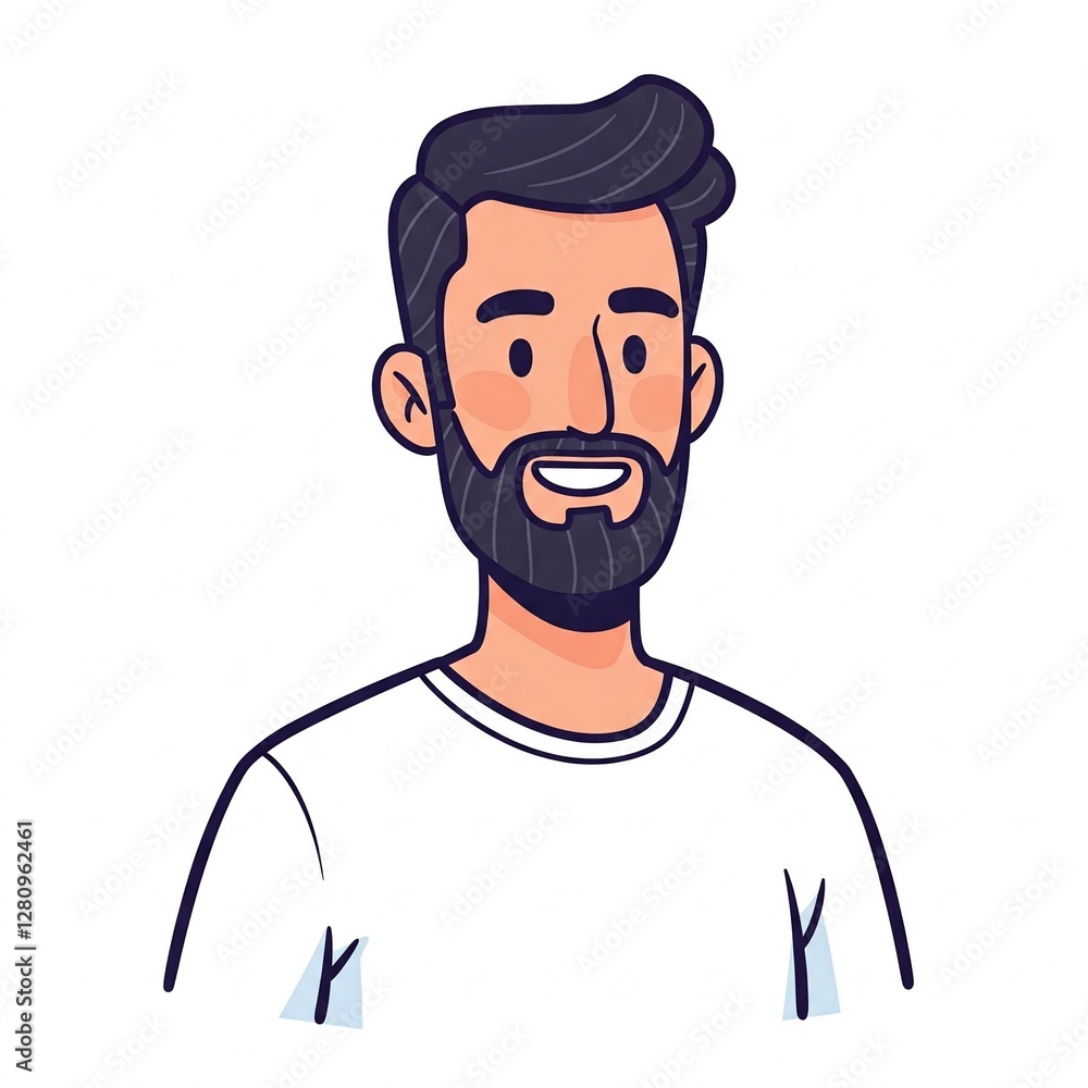 Portrait of a man on a white background Portrait of a man on a white background