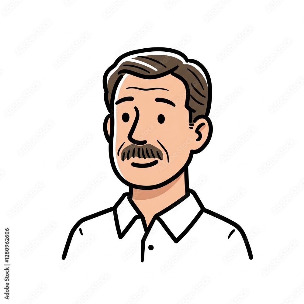 Portrait of a man on a white background Portrait of a man on a white background