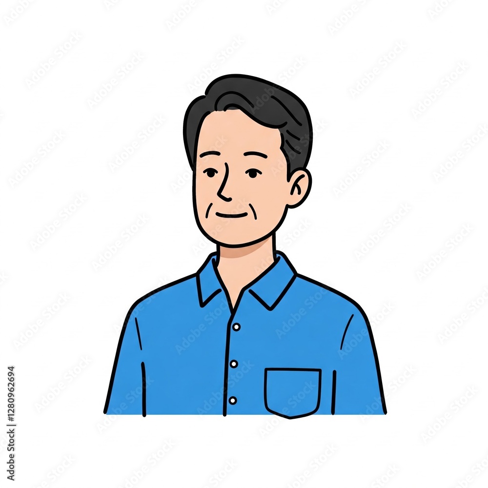 Portrait of a man on a white background Portrait of a man on a white background