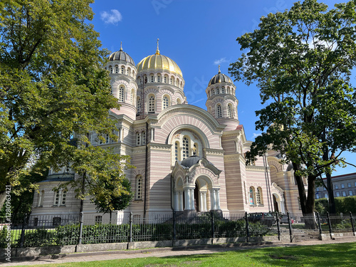 Rigas Nativity of christ cathedral in Riga photo