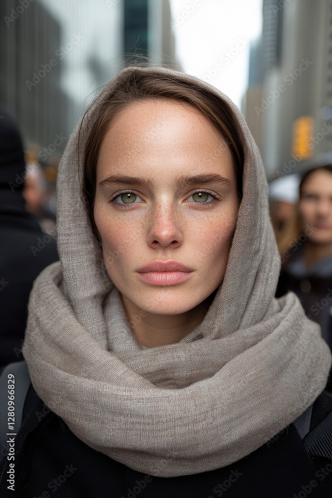 Timeless Beauty: With a touch of nostalgia and a modern twist, a young woman effortlessly blends classic elegance Timeless Beauty: With a touch of nostalgia and a modern twist, a young woman effortlessly blends classic elegance