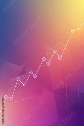 Upward Trend Growth Chart Business Success Abstract Financial Increase
