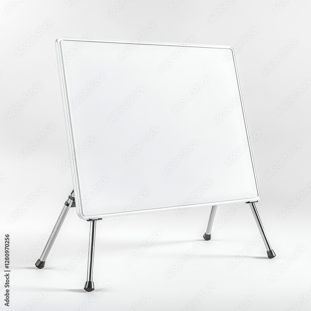 Ultra realistic presentation board isolated top or side view white background Ultra realistic presentation board isolated top or side view white background