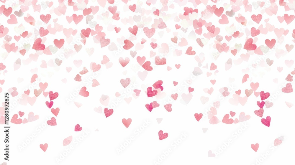 Enchanting Little Pink Paper Hearts Confetti Overlay for a Dreamy Vibe Enchanting Little Pink Paper Hearts Confetti Overlay for a Dreamy Vibe