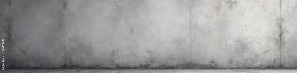 Fototapeta premium Distressed concrete wall, urban grey grunge background, raw texture, concrete, building