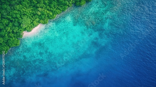 Lush greenery meets vibrant turquoise waters, creating stunning