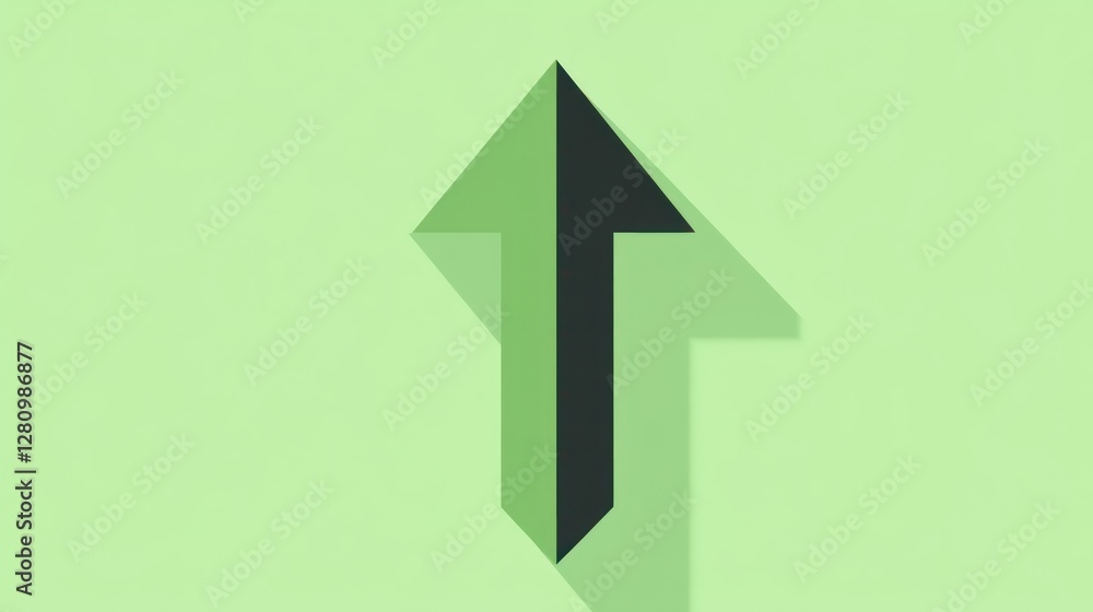 Abstract Green and Black Upward Arrow Graphic Design Abstract Green and Black Upward Arrow Graphic Design