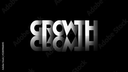 The shadow effect of text 