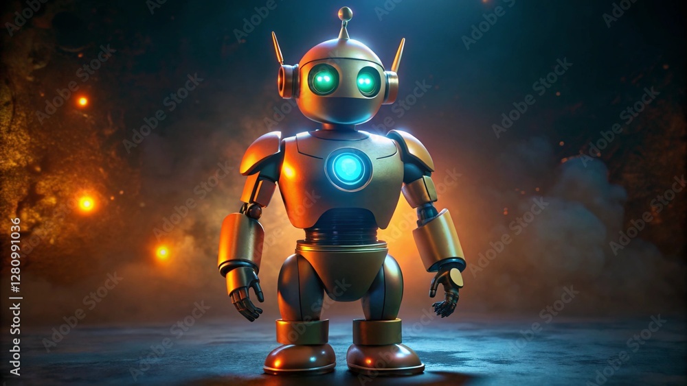 Fototapeta premium robot cyborg soldier