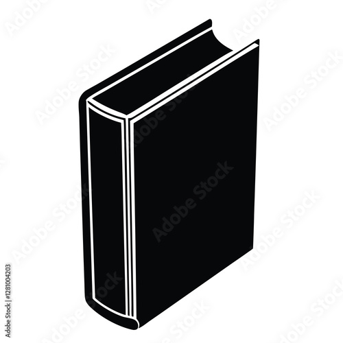 black book isolated on white