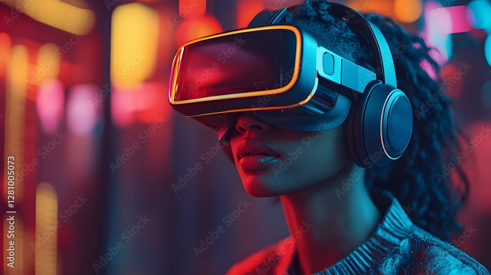 Futuristic 3D-rendered content creator recording an unboxing video with a sleek background, highly detailed CGI, copy space Futuristic 3D-rendered content creator recording an unboxing video with a sleek background, highly detailed CGI, copy space