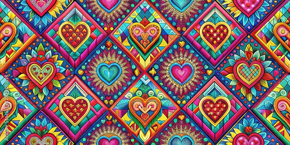 Geometric Love Science Pattern Texture Geometric Love Science Pattern Texture