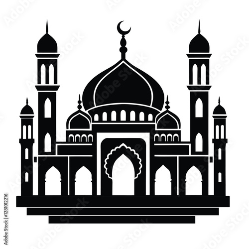 taj mahal vector illustration