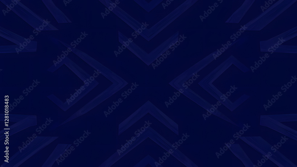 Obraz premium Glowing blue snowflake and shape on dark background with light and motion effects