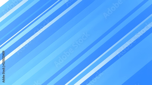 Blue shape on a white background with abstract design