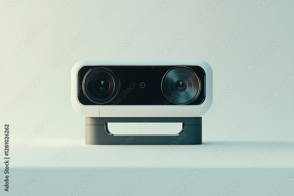 Fototapeta premium modern design of cctv security camera isolated on background