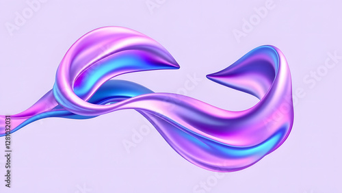 Vibrant abstract background with flowing purple and blue waves