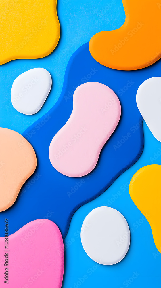 Creative minimalist style art background or trendy design with basic shapes. Beautiful artwork, soft pastel colors Creative minimalist style art background or trendy design with basic shapes. Beautiful artwork, soft pastel colors