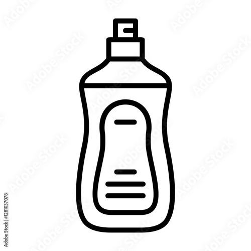 Dish soap Outline Style Icon Design 