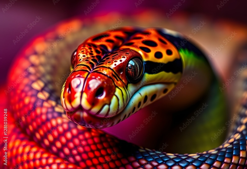 Fototapeta premium close up of a snake