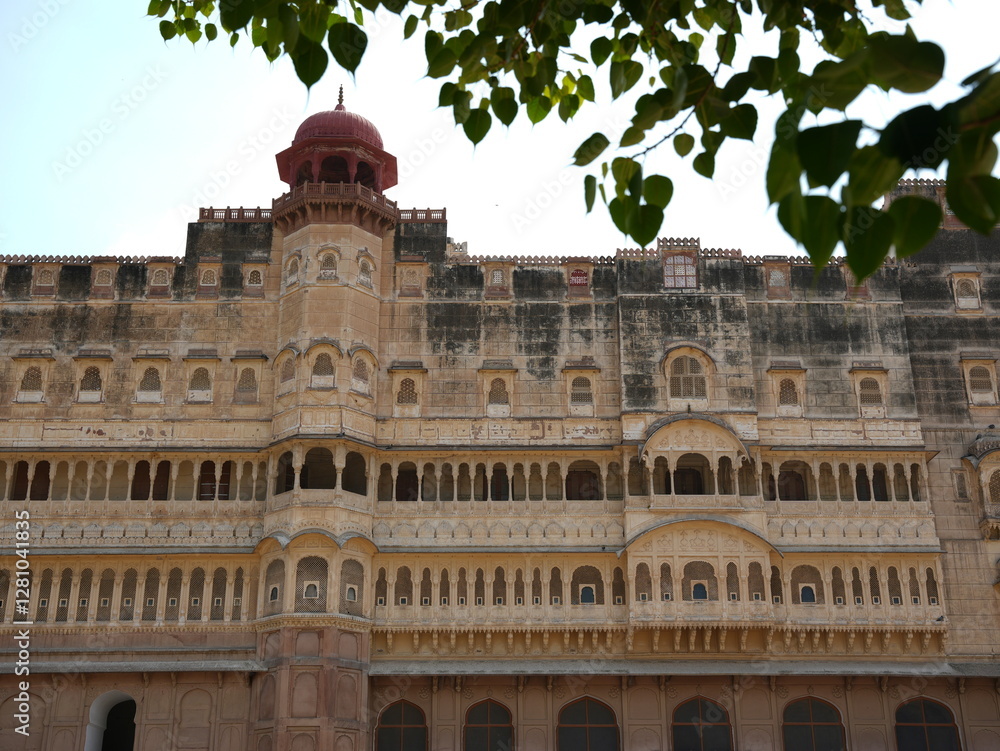 Obraz premium Junagarh Fort at Bikaner, beautiful interior and outdoor architecture