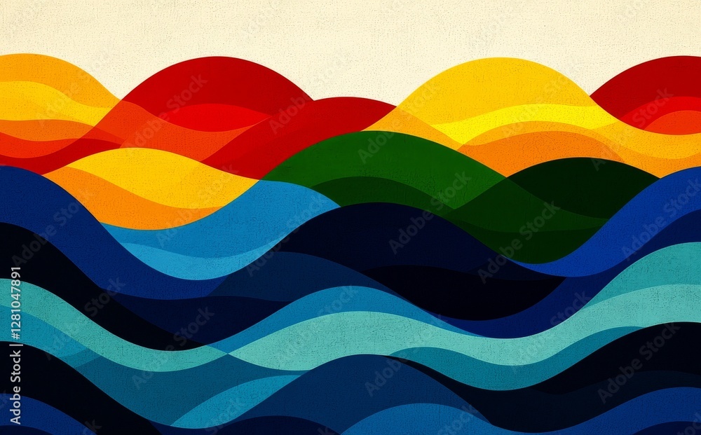 A vibrant abstract fluid pattern in a colorful shape design, suitable for a modern retro aesthetic in posters, flyers, wallpapers, and copy space A vibrant abstract fluid pattern in a colorful shape design, suitable for a modern retro aesthetic in posters, flyers, wallpapers, and copy space