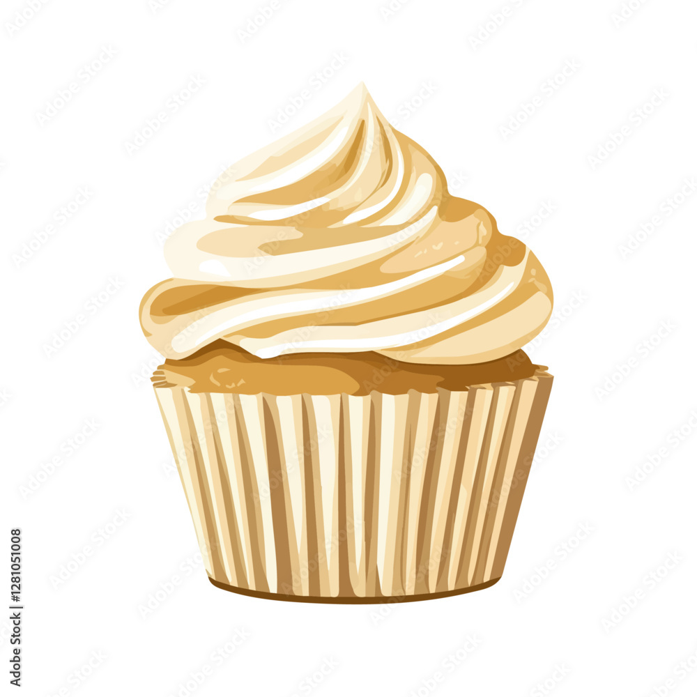 Flat vector cupcake, minimalist design, isolated on a white background.
Flat vector cupcake, minimalist design, isolated on a white background.