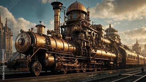 Steampunk Train, A Journey Through Time and Imagination, Expressing Vintage Aesthetic