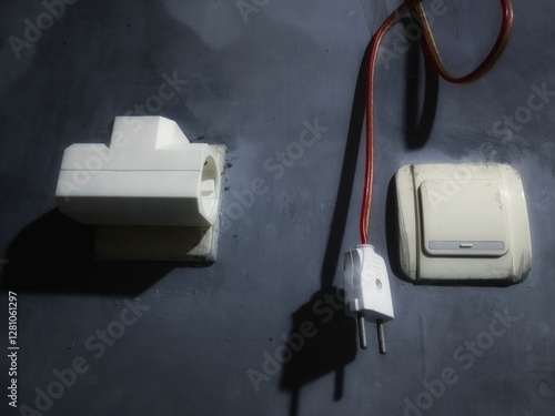 electrical outlet on a wall
