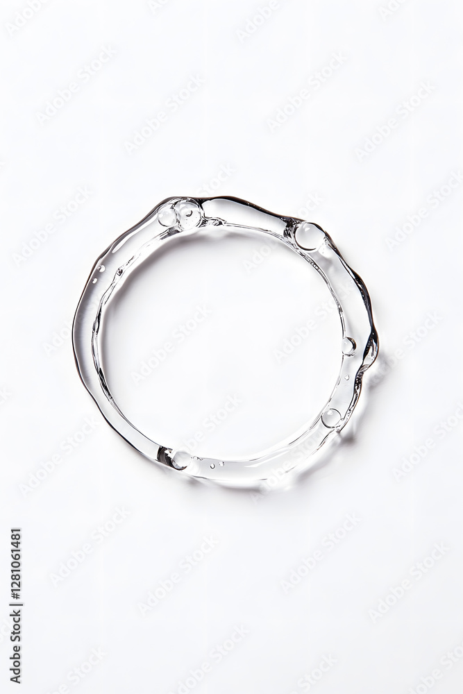 Water swirl splash top view isolated on white Water swirl splash top view isolated on white