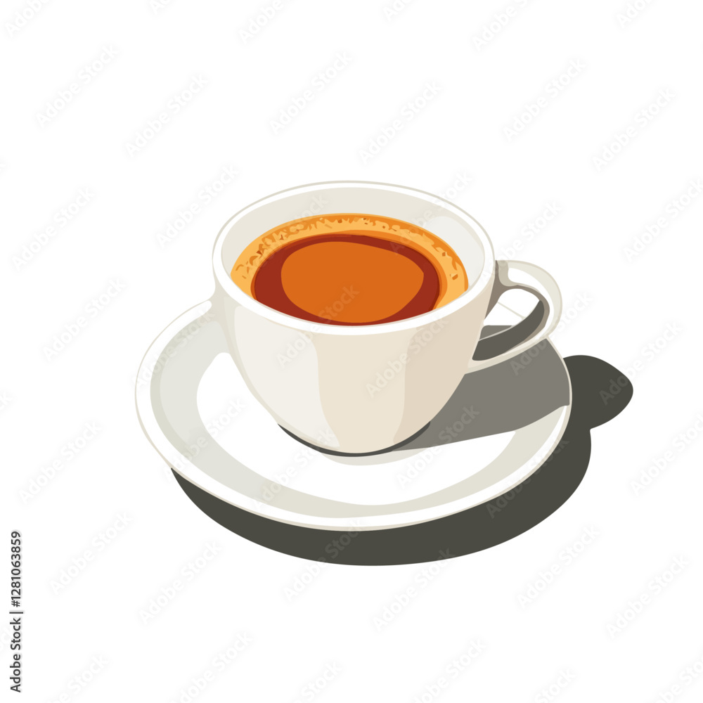 Flat vector espresso shot, minimalist design, isolated on a white background.
Flat vector espresso shot, minimalist design, isolated on a white background.