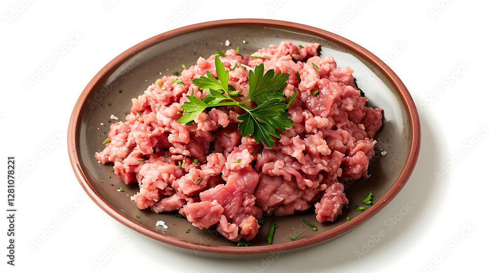 minced meat in a bowl, food photography minced meat in a bowl, food photography