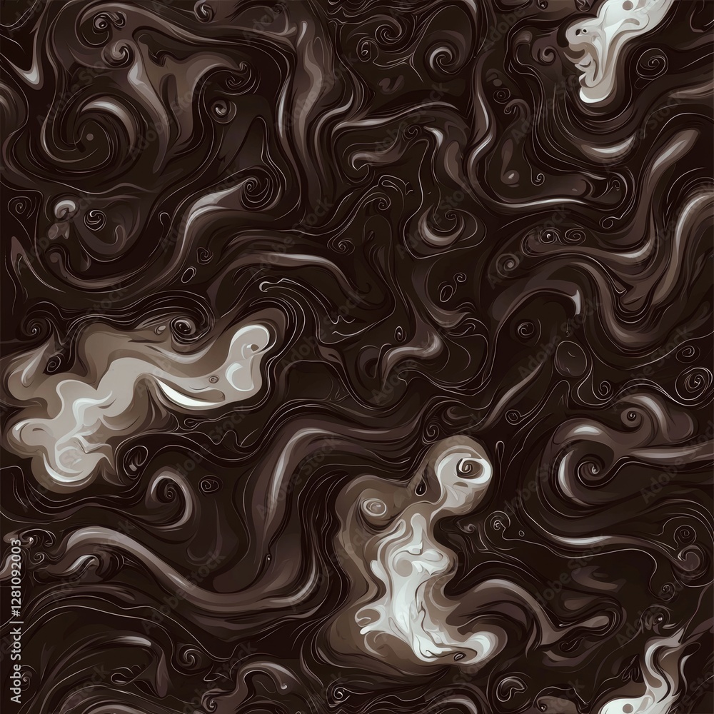 Smooth abstract transition from dark brown to pastel mocha mousse, featuring soft gradient with flowing waves of deep color. Smooth abstract transition from dark brown to pastel mocha mousse, featuring soft gradient with flowing waves of deep color.