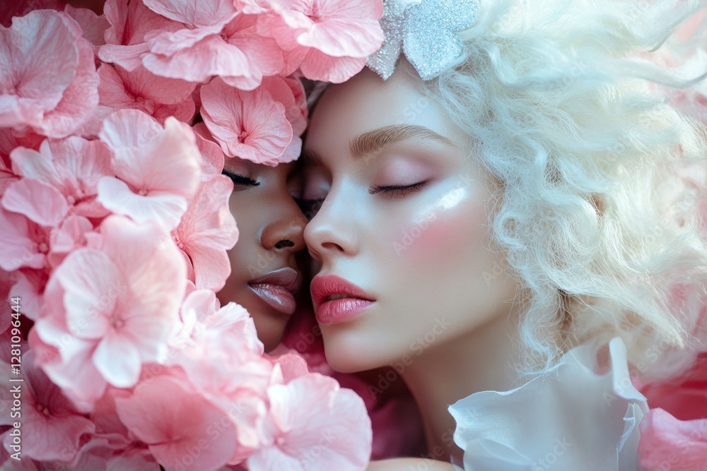 Commercial ad idea art. Valentine's day, soulmatescouple: stunning noticeable image of loving interracial young couple. Sign of love and affection. Stylish couple. Couple in love. Tender lov. Commercial ad idea art. Valentine's day, soulmatescouple: stunning noticeable image of loving interracial young couple. Sign of love and affection. Stylish couple. Couple in love. Tender lov.