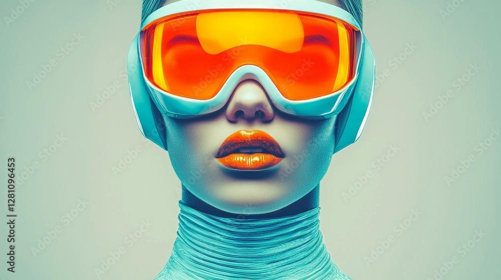 A person wearing a contemporary space helmet looks forward, embodying concepts of innovation and futuristic discovery with a thoughtful demeanor A person wearing a contemporary space helmet looks forward, embodying concepts of innovation and futuristic discovery with a thoughtful demeanor