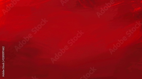 Golden festive magic radiant red gradient background with sparkling bokeh and glitter shimmer. Elegant one color Christmas and New Year wallpaper featuring twinkling sun texture and copyspace for text