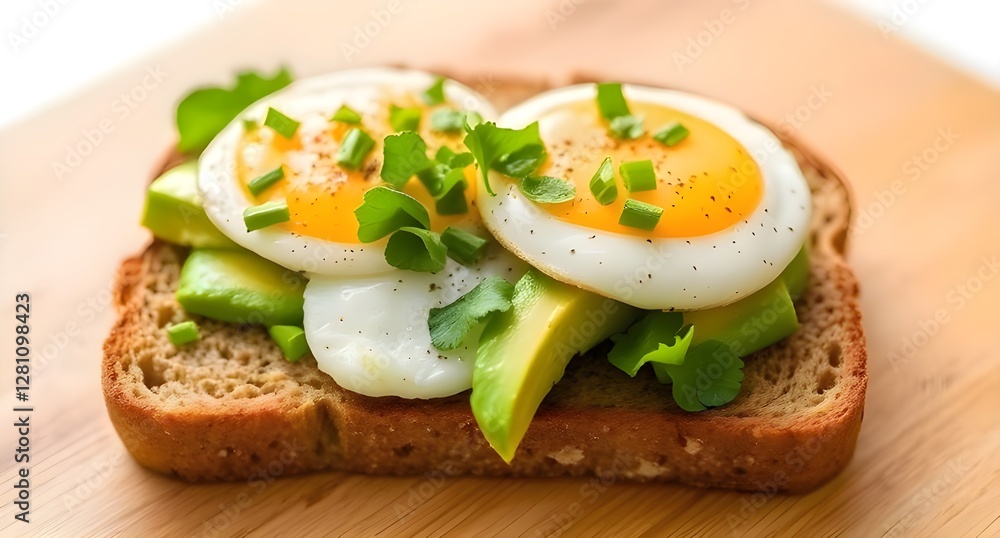 Whole-Grain Toast with Avocado and Hard-Boiled Egg. Workout protein breakfast Whole-Grain Toast with Avocado and Hard-Boiled Egg. Workout protein breakfast