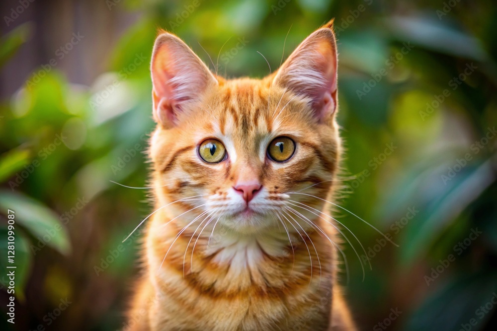 Beautiful cute orange cat Beautiful cute orange cat