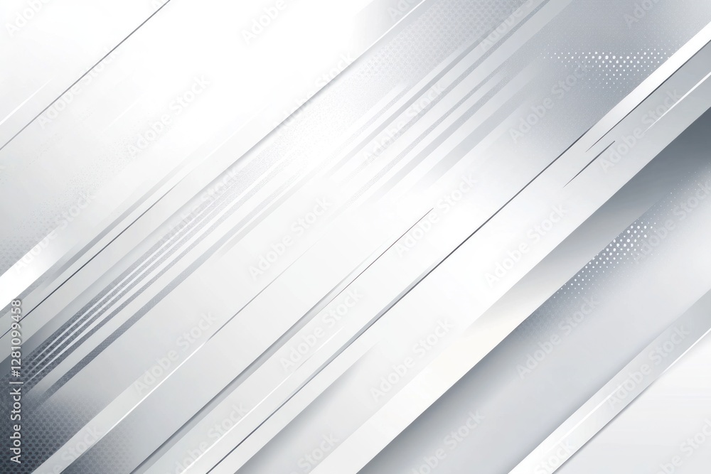 Obraz premium Abstract white and grey diagonal lines background.