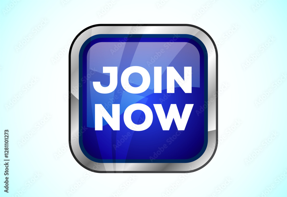 Join now button design illustration, Join now icon suitable for mobile app, and website UI design Join now button design illustration, Join now icon suitable for mobile app, and website UI design