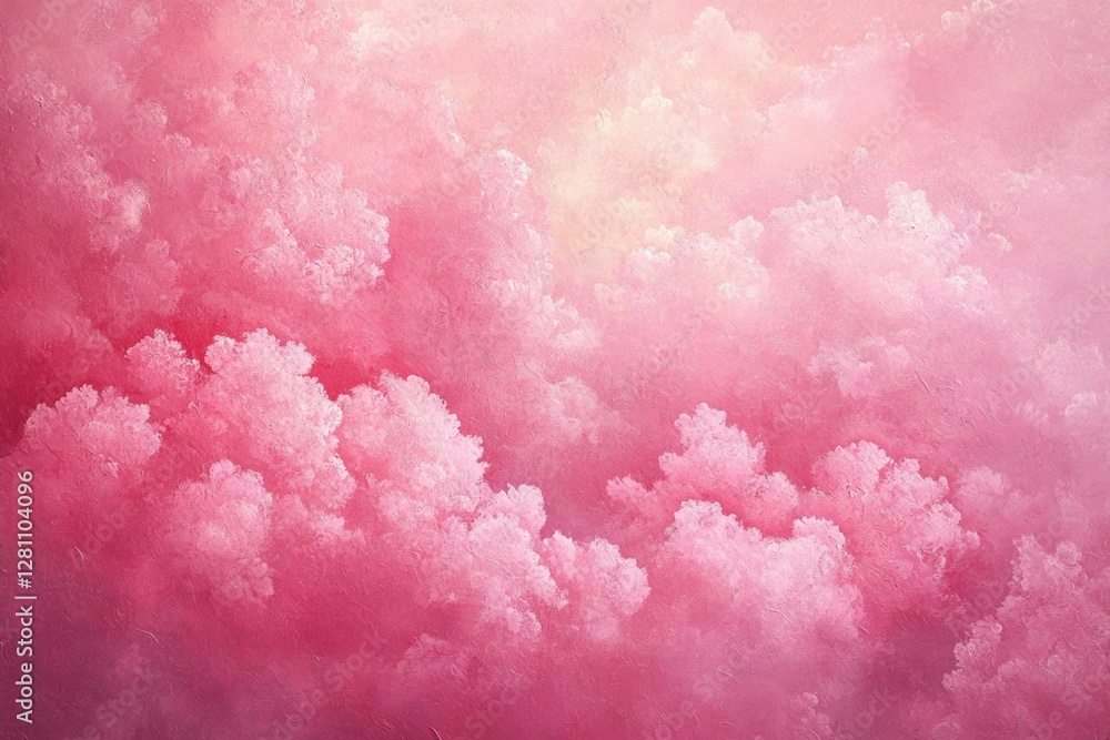This image features a sky filled with fluffy pink clouds, giving it an artistic and dreamy feel. The vibrant colors are reminiscent of an abstract painting. This image features a sky filled with fluffy pink clouds, giving it an artistic and dreamy feel. The vibrant colors are reminiscent of an abstract painting.