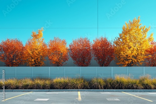 Whitewashed walls featuring geometric shapes