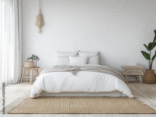 Wallpaper Mural Beautifully Decorated Bedroom With Simple And Minimalist Style Torontodigital.ca