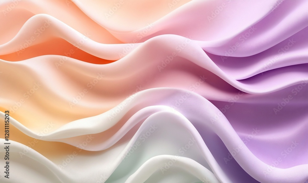 Fototapeta premium Abstract pastel wave background.